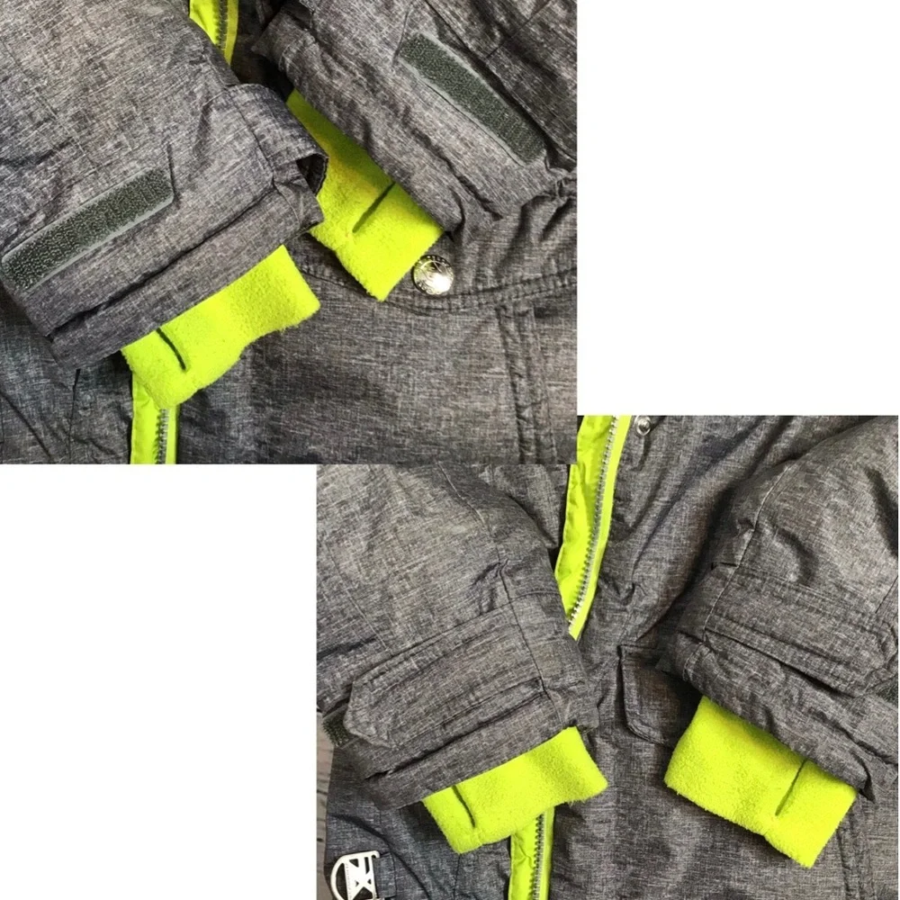 ZeroXPosur Gray and Teal Winter Snow Coat Small 7/8